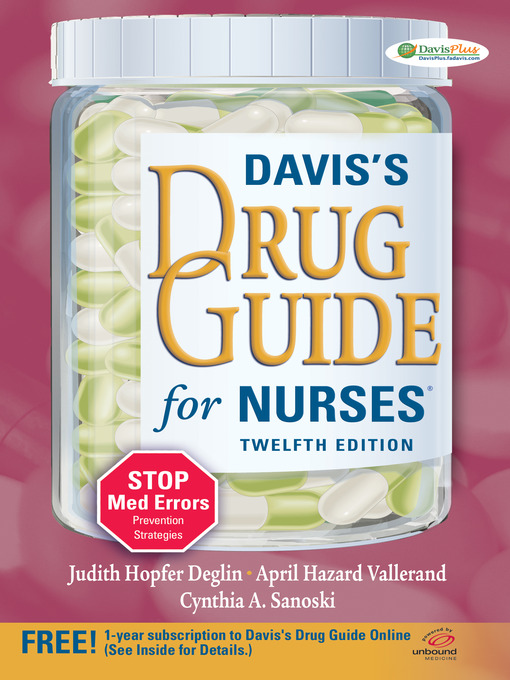 Title details for Davis's Drug Guide for Nurses by Judith Hopfer Deglin - Available